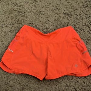 xs athleta neon shorts barely worn
